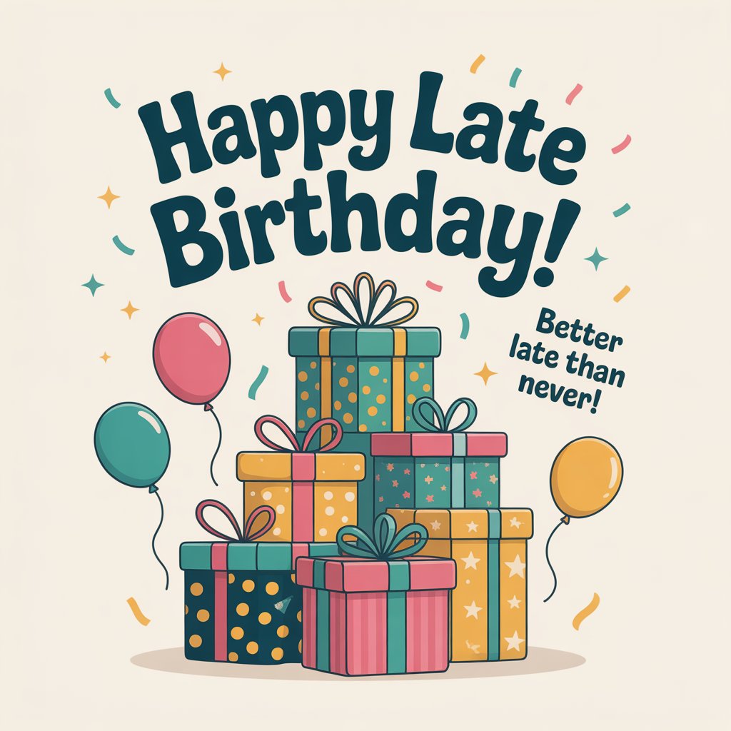 Late Birthday Wishes