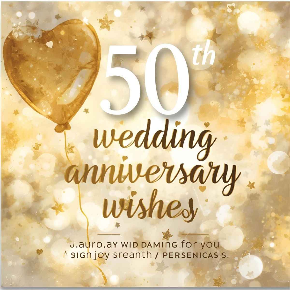 50th Wedding Anniversary Wishes 💛