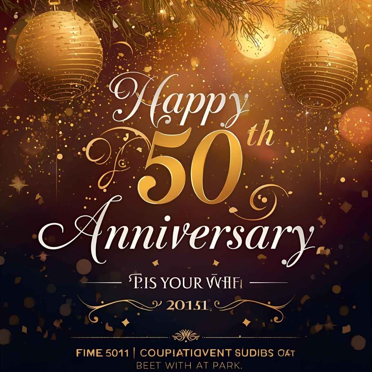 50th Wedding Anniversary Wishes: