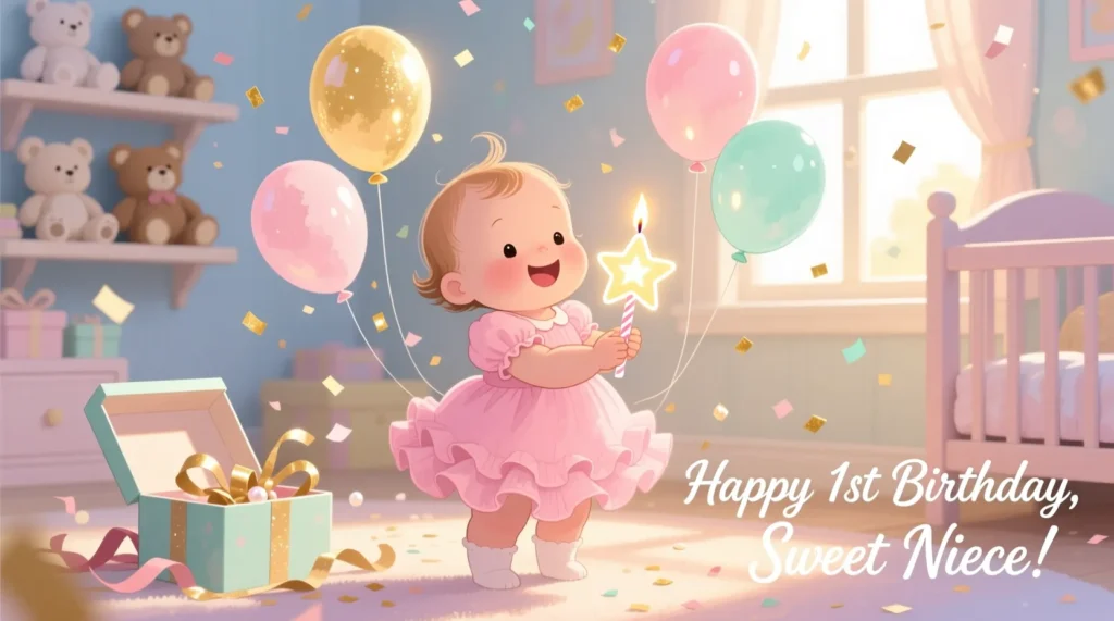 1st Birthday Wishes for Niece
