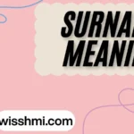 Surname Meaning